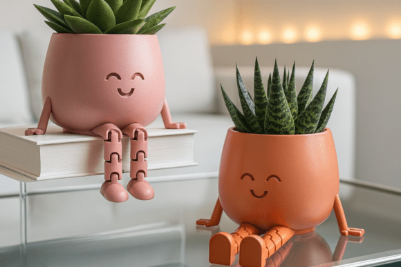 Bridging Digital Precision and Emotional Design: The Era of the Flexible Legs Happy Face Planter