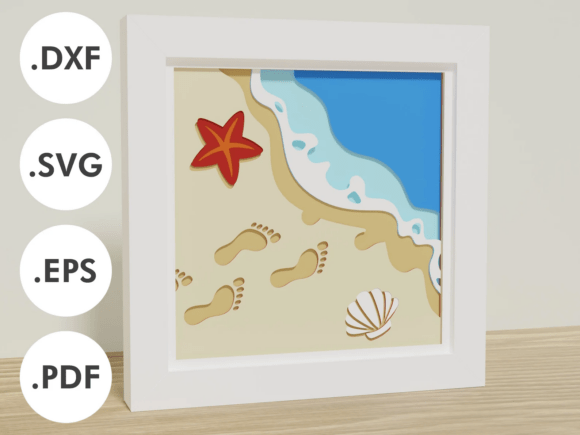 Bring the Coastline Indoors with a DIY Sea and Beach Shadowbox