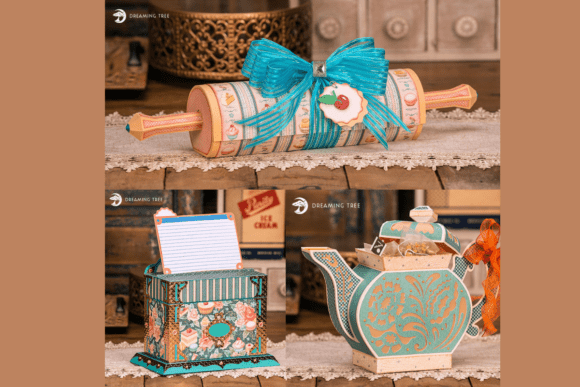 Cozy Kitchen SVG Bundle: Vintage Papercraft Ideas