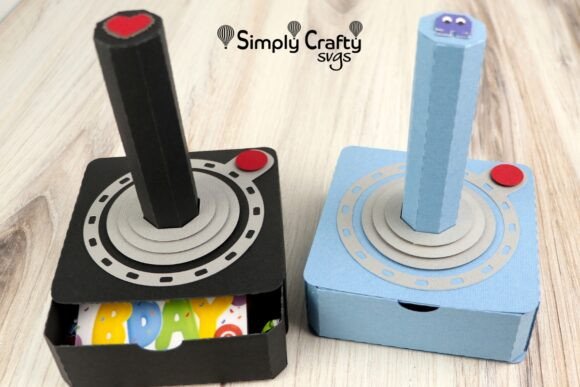 Craft a Retro Classic Joystick SVG Gift Box