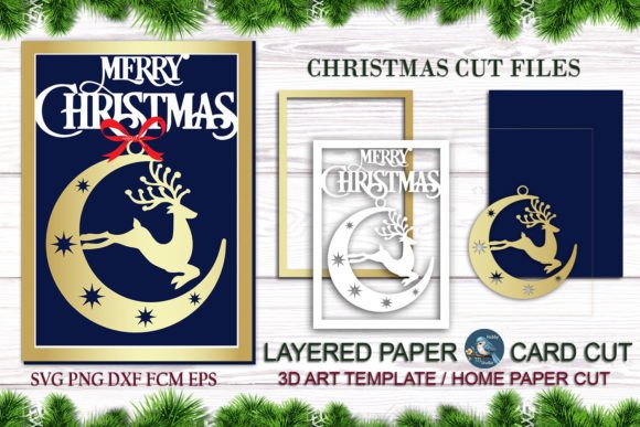 Crafting Magic: The Merry Christmas Paper Cut Card SVG