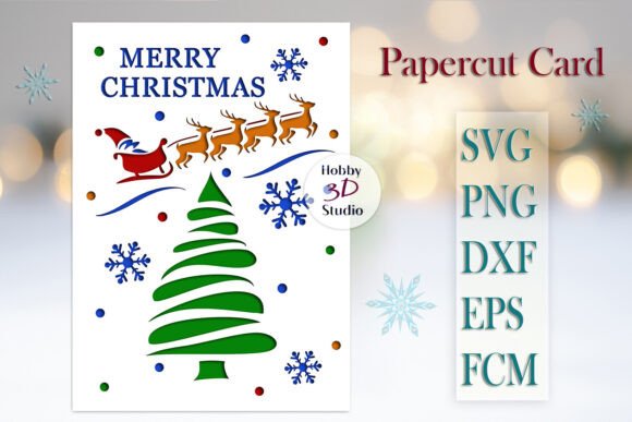 Create Stunning Holiday Greetings with Merry Christmas Card Cut Templates SVG