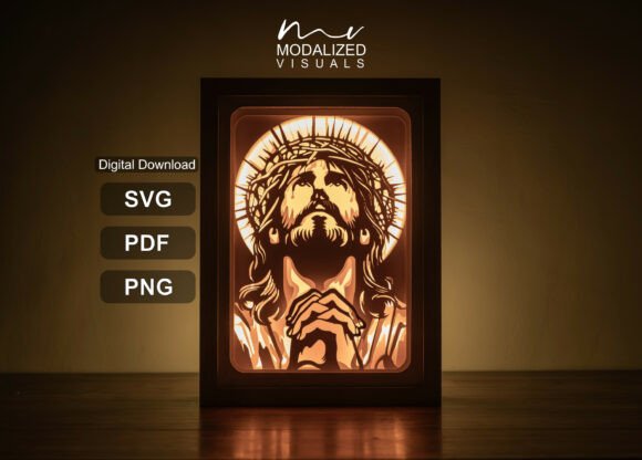 Creating a Jesus Lightbox Paper Cut Layered Design