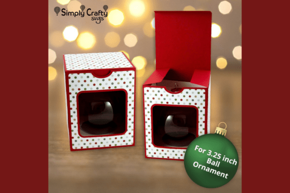 Elevate Gifts with the 3.25 Inch Round Ball Ornament Box SVG