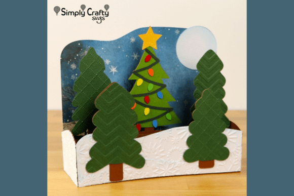 Evaluating the Christmas Tree Farm Box Card SVG for Dimensional Holiday Crafting