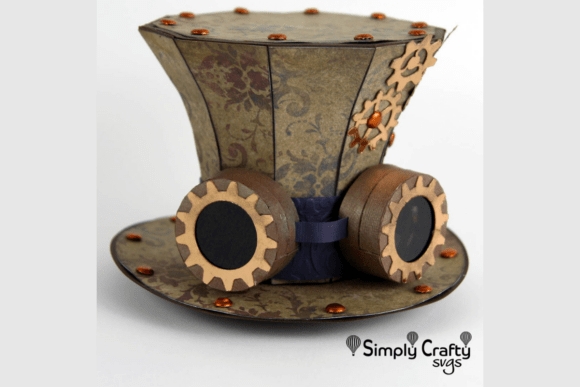 Evaluating the Steampunk Top Hat with Goggles SVG for Paper Crafting