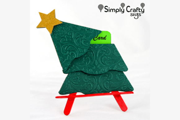 Festive 3D Gift Card Holder SVG Design