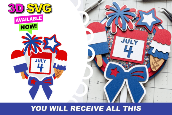 Sweet Fourth of July Topper: A 3D Shaker Guide