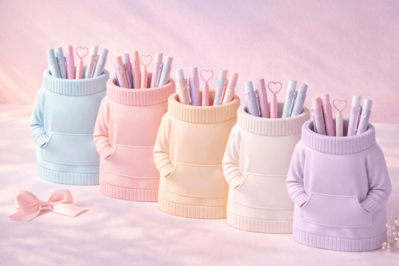 Transform Your Workspace with a Cozy Sweater Pen Holder - Desk Organizer STL